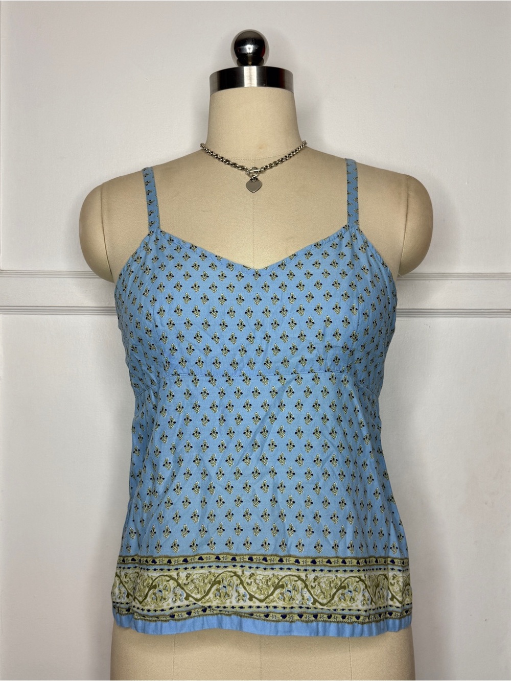 No Boundaries blue open back cami